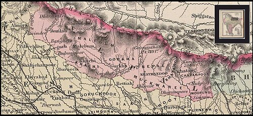 Mapa mandali Nepalu