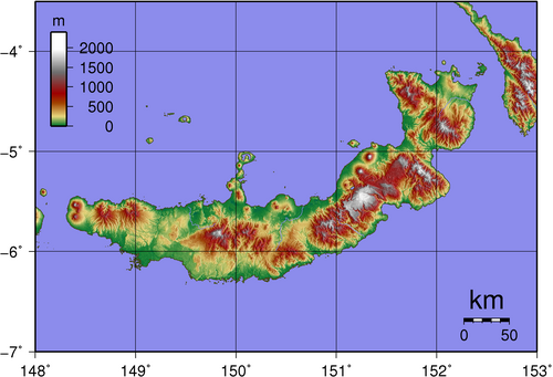Topografia Nowej Brytanii
