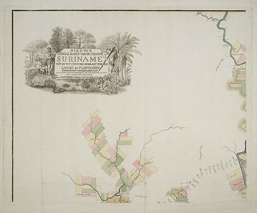 Nowa mapa specjalna kolonii Surinamu (1801) - Arkusz A