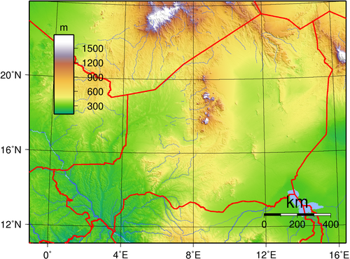 Niger topografia