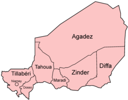 Departamenty Nigru nazwane