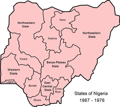 Stany Nigerii 1967-1976