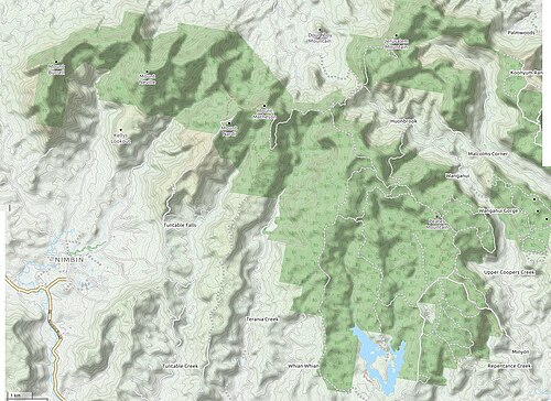 Pasmo Nightcap OpenStreetMap