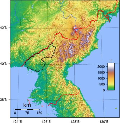 Topografia Korea Północna, Kangnam