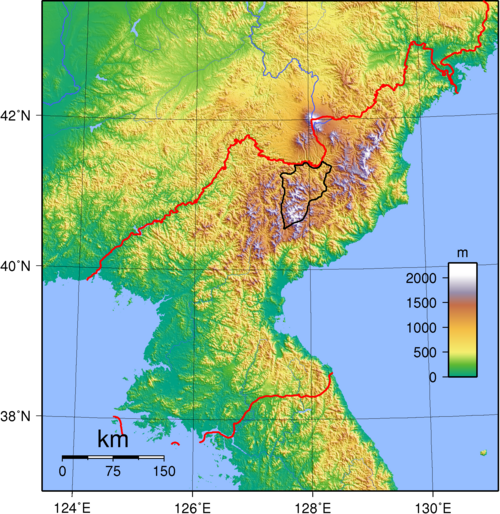 Topografia Korea Północna, Puksu