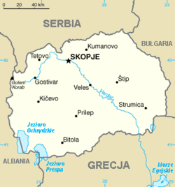 Mapa CIA Macedonii Północnej (PL)