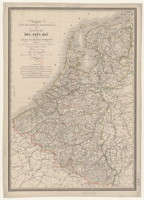 Nowa mapa dróg i administracji Królestwa Niderlandów