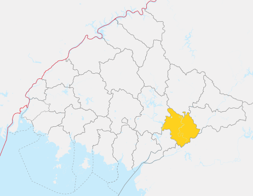 Powiat Nyongbyon w Prowincji Północna Pyongan