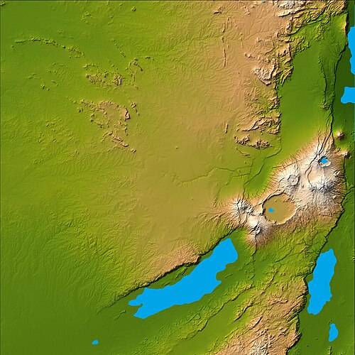 Wąwóz Olduvai topograficzny