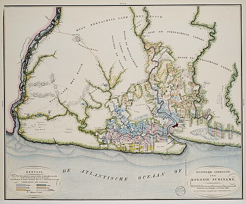 Wschodnia część kolonii Surinamu (1835)