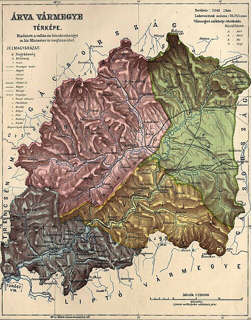 Mapa Orawy