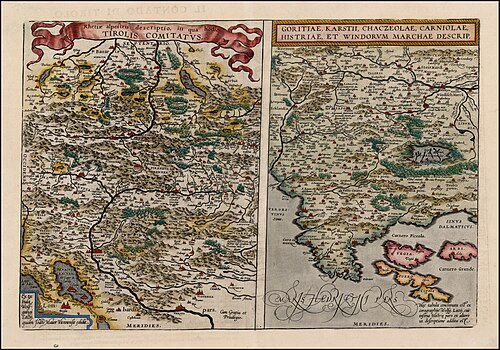 Ortelius Tyrol-Karniola-Histria