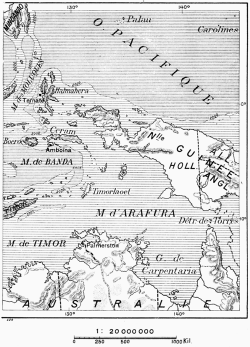 Mapa Wschodnich Indonezji Nr. 529