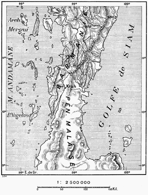 Mapa Przesmyku Krah