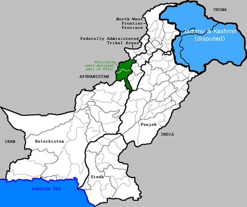 Mapa administracyjna Pakistanu