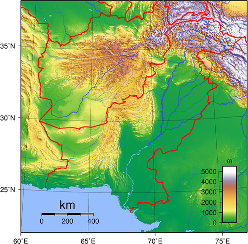 Topografia Pakistanu