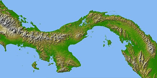 Panama SRTM wysokiej rozdzielczości