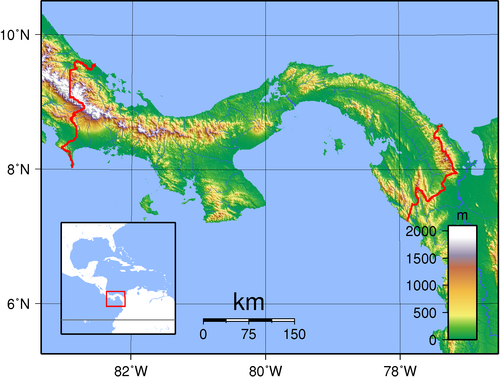 Topografia Panamy