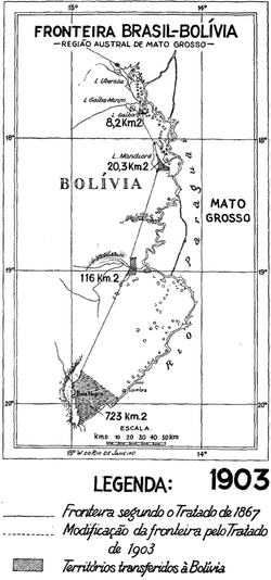 Terytoria oddane przez Brazylię w Traktacie z Petropolis 1903