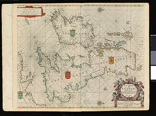 Mapa kanału Hendricka Donckera 1658