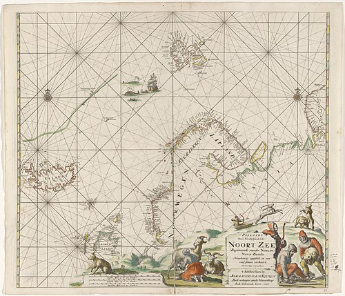 Mapa morska Morza Arktycznego