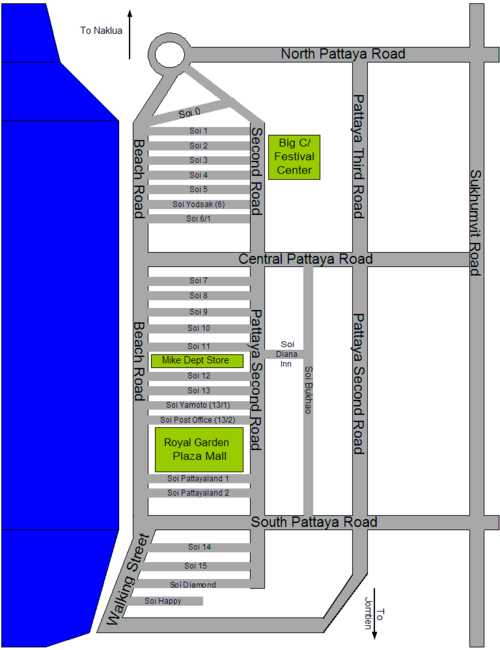 Mapa Pattaya