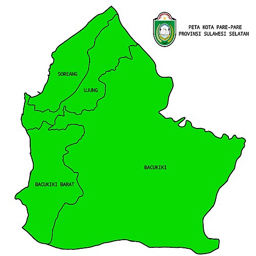 Mapa miasta Pare-Pare
