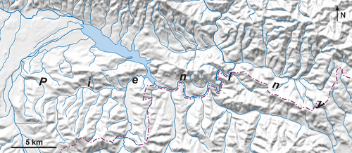 Mapa Pienin