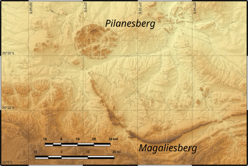 Topografia Pilanesbergu