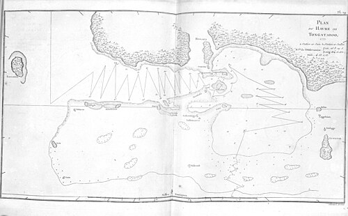 Plan portu Tongatabu 1777