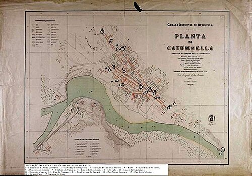 Plan topograficzny Catumbeli (1900)