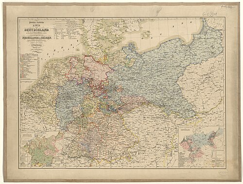 Mapa polityczno-statystyczna Niemiec