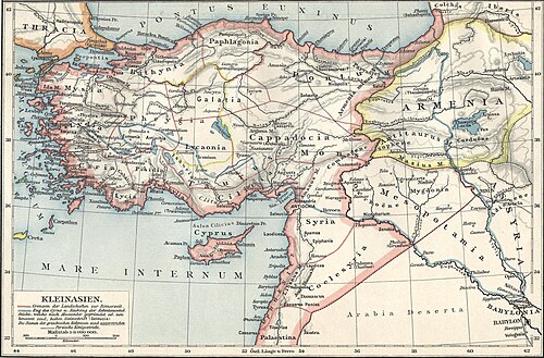 Azja Mniejsza - atlas Putzgera