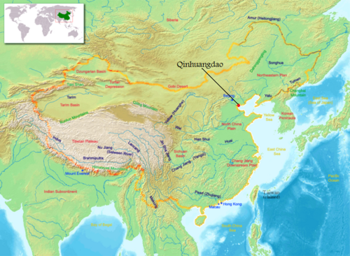 Mapa Qinhuangdao