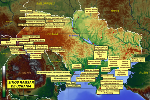 Obszary RAMSAR Ukrainy