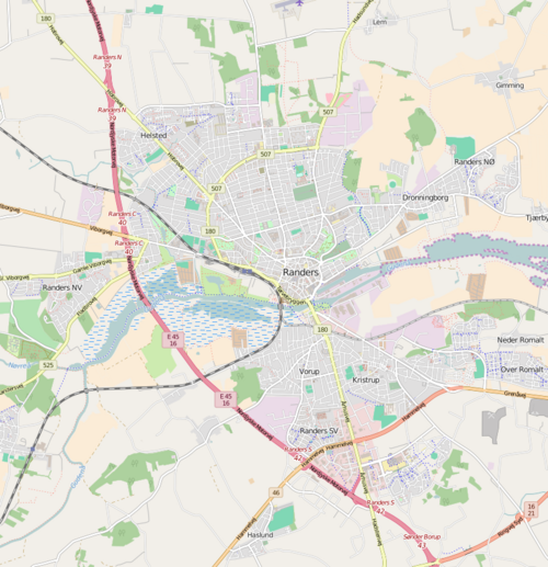 Mapa Randers