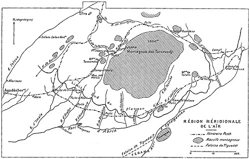Region południowy Air wg. kapitana Postha