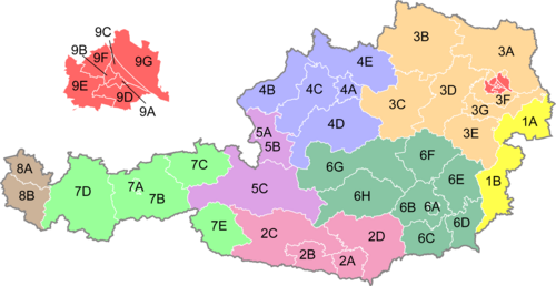 Regiony wyborcze Austria