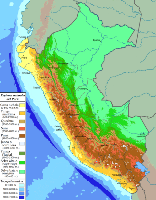 Regiony naturalne Peru