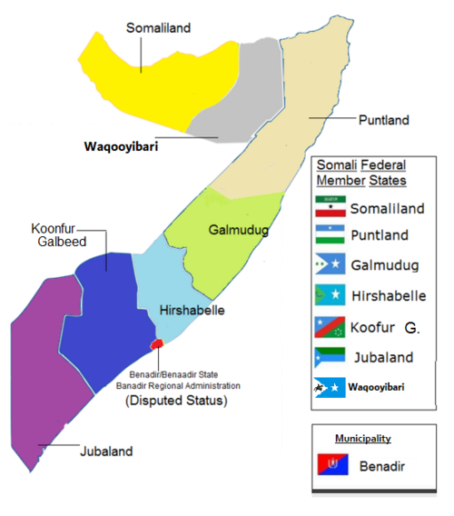 Somalskie regiony federalne