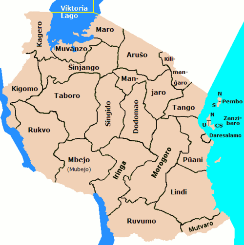 Regiony Tanzanii