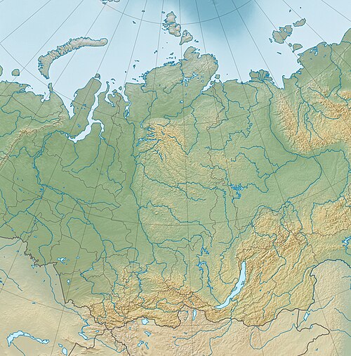 Mapa rzeźby Federalnego Okręgu Syberyjskiego