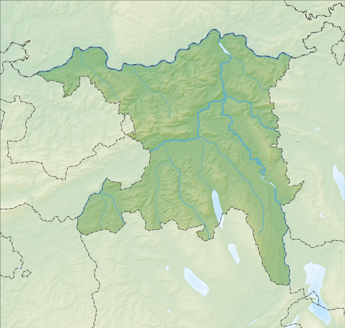 Mapa rzeźby terenu Aargau