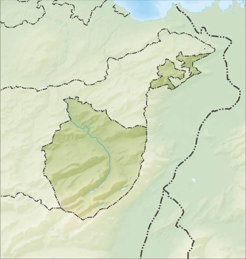 Mapa rzeźby terenu Appenzell Innerrhoden