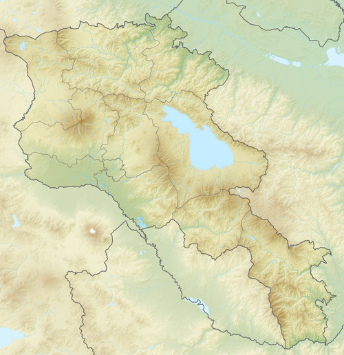 Mapa rzeźby terenu Armenii