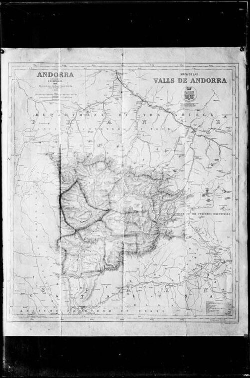 Mapa Andory z 1899 r.