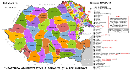 Rumunia i Mołdawia - administracja