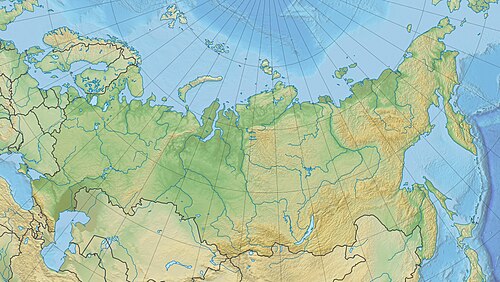 Mapa lokalizacji fizycznej Rosji
