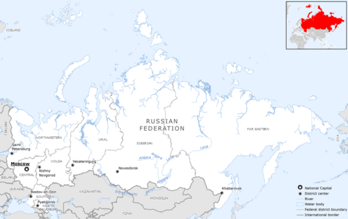 Mapa podstawowa Federacji Rosyjskiej