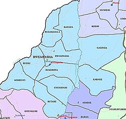 Mapa sektora Rwempasha